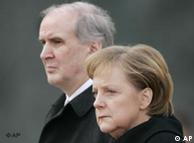 Chill in the air -- Merkel with Liechtenstein Premier Otmar Hasler